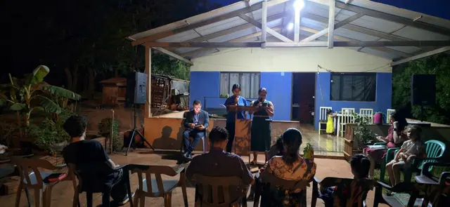 Culto evangelístico en el Barrio San Ramón